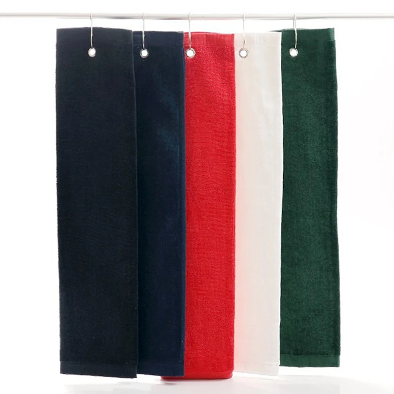 

Microfiber Deep Waffle Weave Golf Towel Light Weight Quick Drying for Cleaning Clubs Irons Drivers With Carabiner