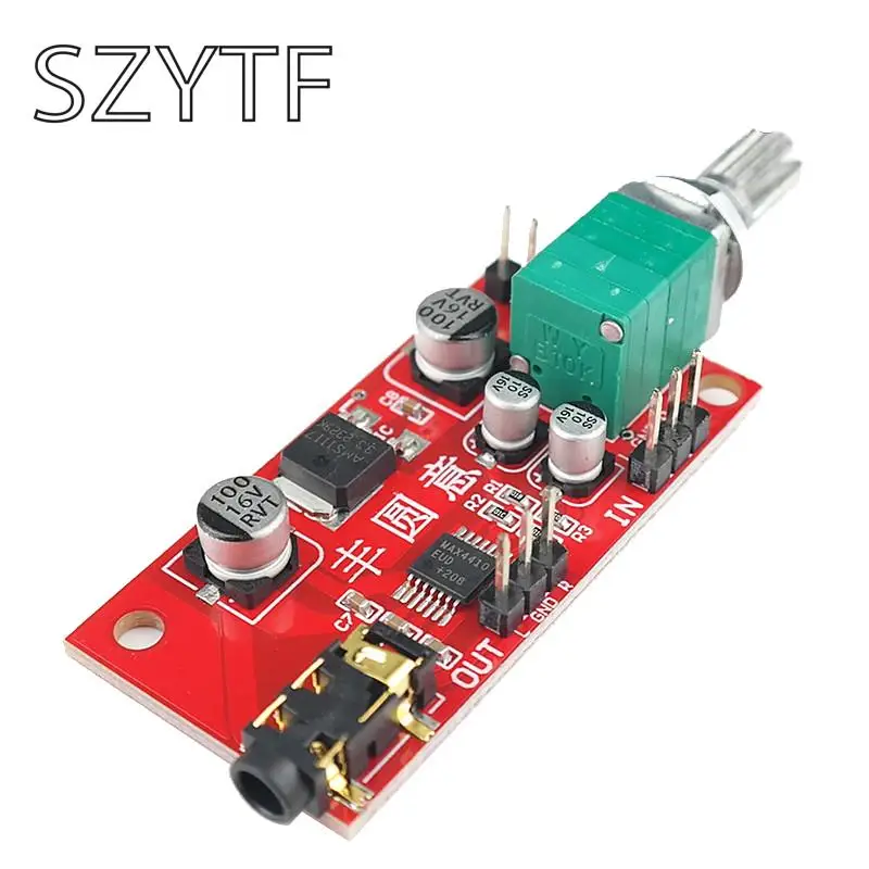 Headphone amplifier board MAX4410 miniature headphone can be used as power preamplifier instead of NE5532 | Электронные