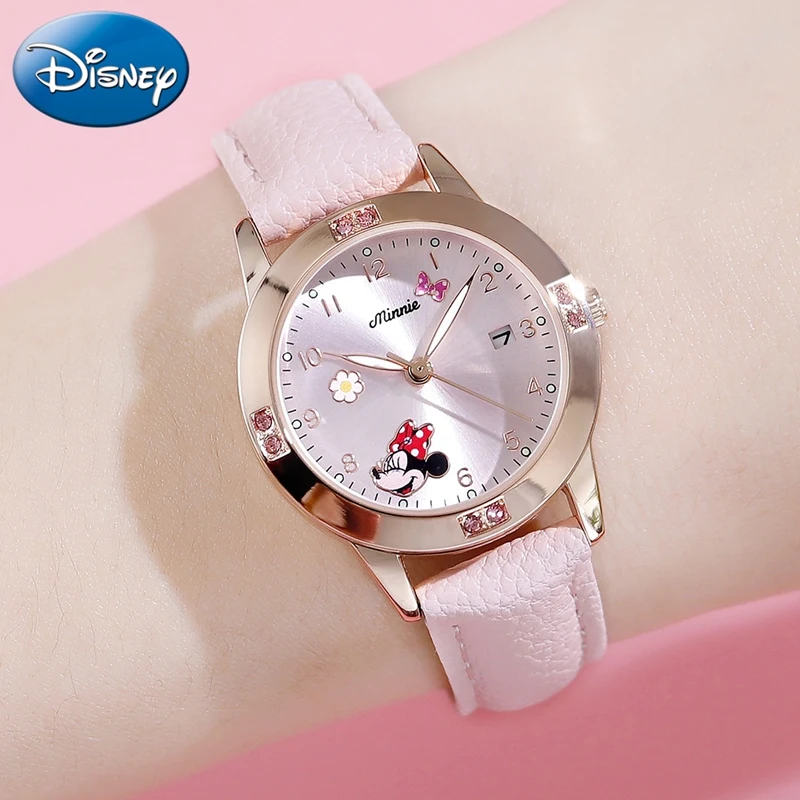 Child Watch Jewelry Mouse-Calendar Kids Clock Crystal Quartz Cuties-Girl Minnie Fashion