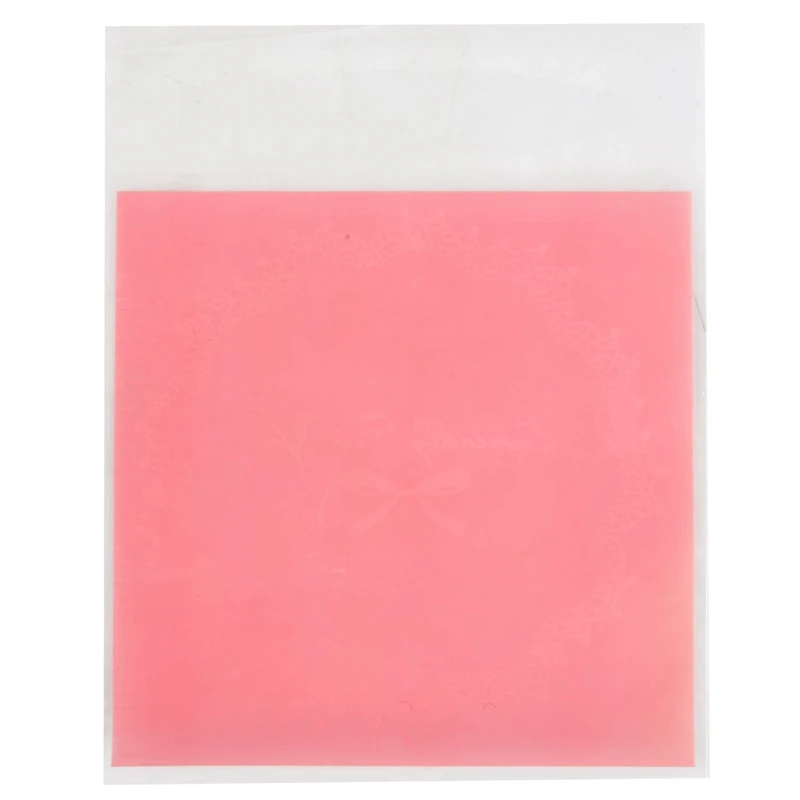 200 PCS Bowknot OPP Self Adhesive Cookie Bakery Candy Biscuit Roasting Treat Plastic Bag (Purple/Light Pink)10x10cm