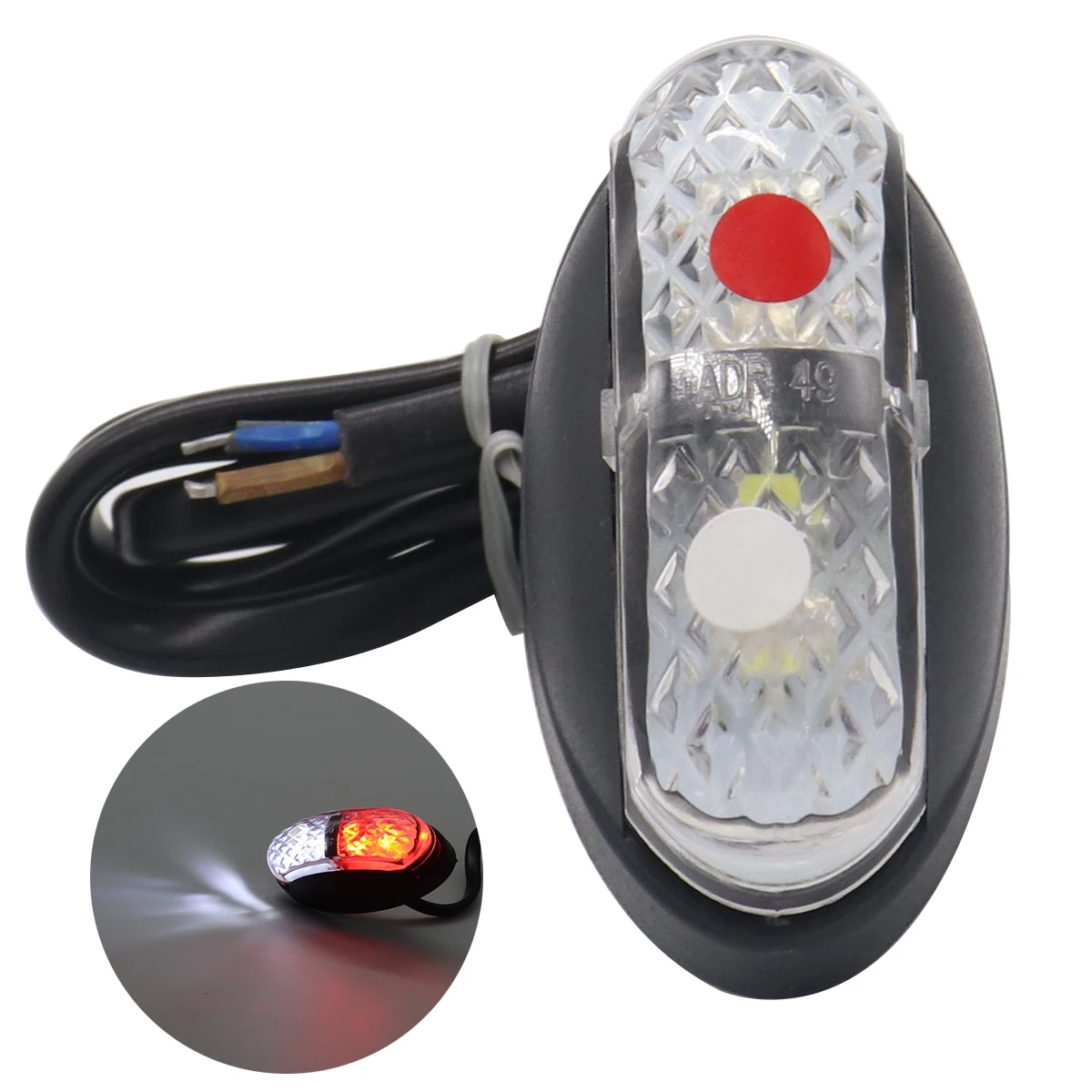 

Waterproof Car LED Side Light Turn Signal Lights 10-30V For Trucks Trailer Red White Light Dropshipping New