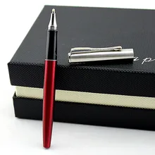 2 шт Роскошные красные и серебряные шариковые ручка высокого качества металлические стальные шариковые ручки с подарочным чехлом офисные подарки