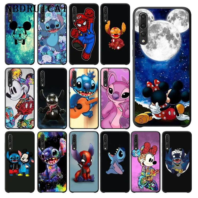 

NBDRUICAI Cartoon Marvel Stitch Soft Silicone Phone Case for Huawei P9 10 lite P20 pro lite P30 pro lite Psmart mate 20 pro lite