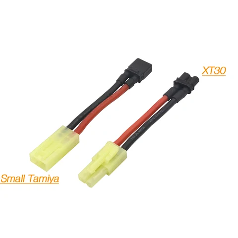 Small Tamiya To XT30 Plug Connector Adapter For Airsoft AEG RC Plane Car Battery Charger ESC Drone Motor Small Tamiya To XT30 Plug Connector Adapter For Airsoft AEG RC Plane Car Battery Charger ESC Drone Motor