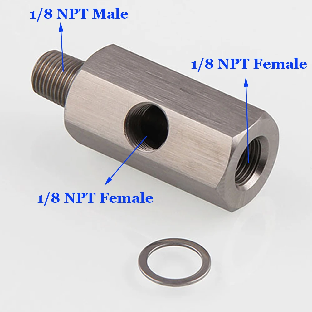 Автомобильный датчик давления масла 1/8 ''npt к адаптеру фитинг турбо Датчик линии питания