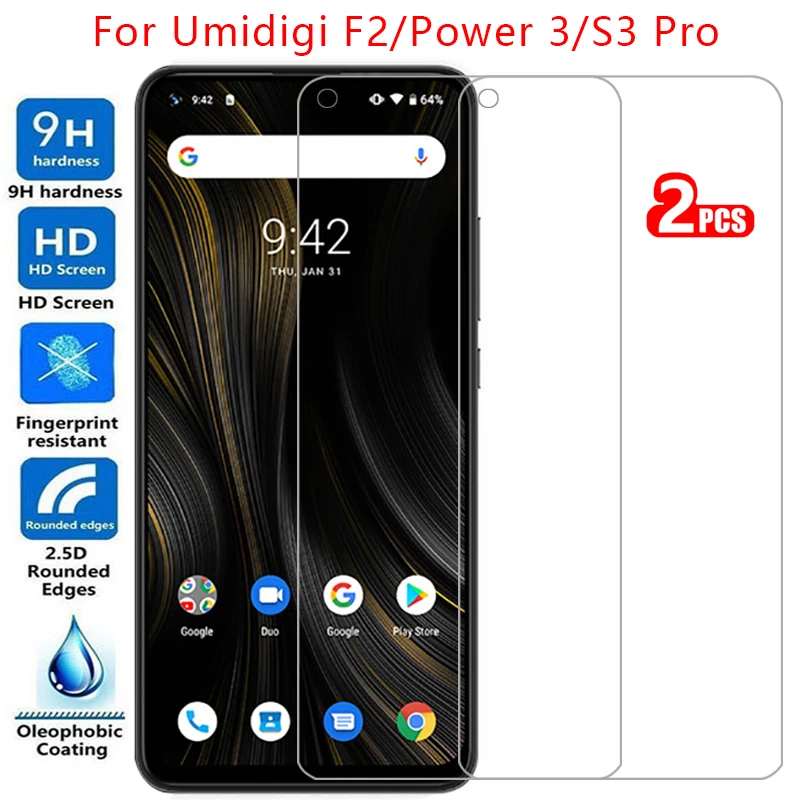 Защитное закаленное стекло для umidigi f2 power 3 s3 pro пленка umidigif2 umif2 | Мобильные