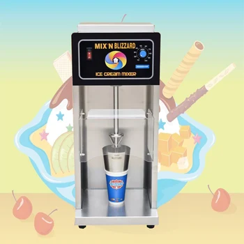 

Infinitely variable speed commercial blizzard machine ice cream mixer pour glass without sprinkling ice cream machine