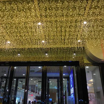 

LED Lights Flashing Light String Lights Stars Waterproof Icicle Lights Curtain Waterfall Lights Holiday Door Curtain Outdoor
