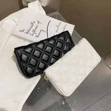 

Women Wallets Lingge Long Zipper Coin Purses Fashion Female Pu Leather High Capacity Card Holder Money Clip Ladies Clutch Bag