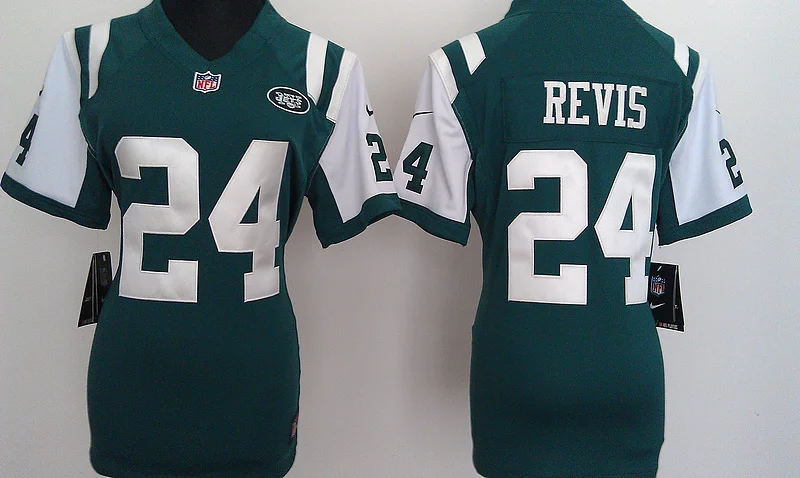 Коричневый Женские Нью-Йорк s,#24 Revis#15 Marshall, Джерси - Цвет: Коричневый
