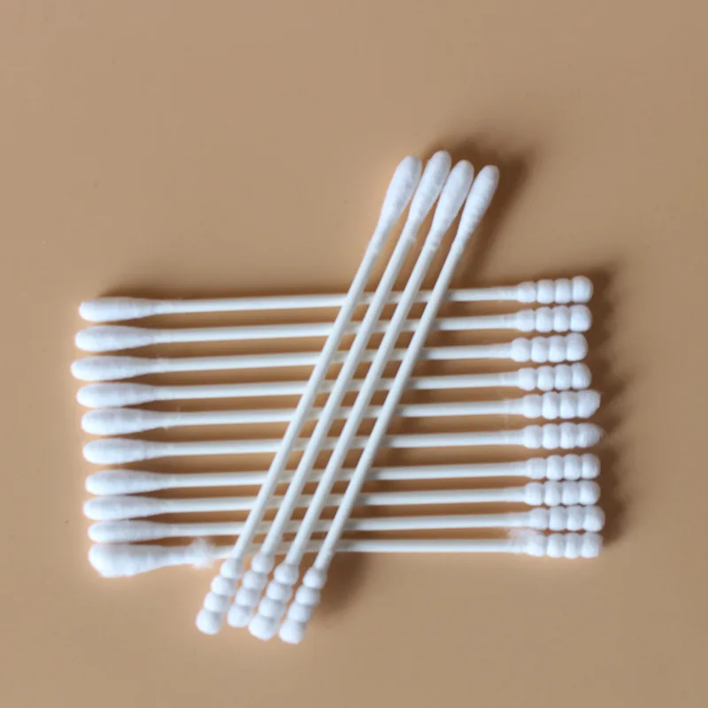 Новые детские бумажные тампоны для чистки ушей одноразовые двойные ватные