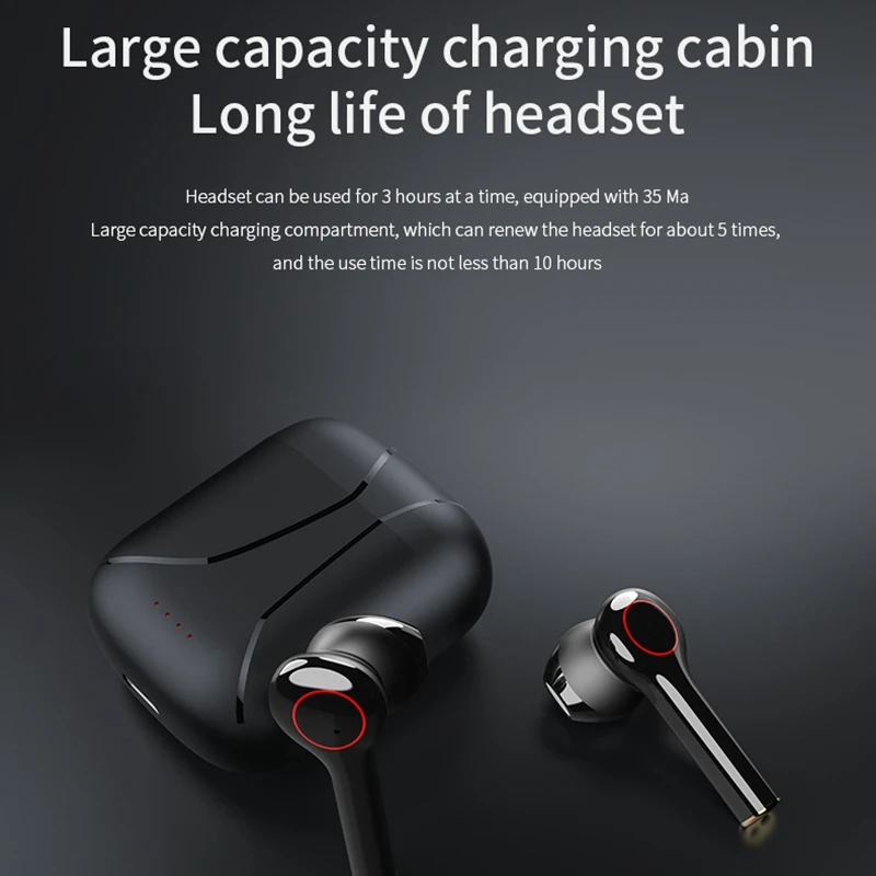 Oppselve Bluetooth Earphones Wireless Earbuds Sports Handsfree Earphone Headset with Charging Box for iPhone 11 X Xiaomi Huawei