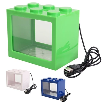 

Mini USB LED Lighting Clear Fish Tank Ornament Aquarium Office Desktop Décor