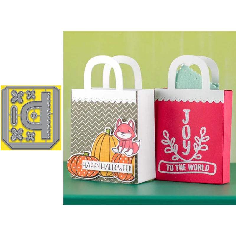 

Pretty Bag Make An Elegant Shopping Bag Fun Handicrafts Metal Cutting Dies For DIY Scrapbooking Album Craft Embossing New Dies