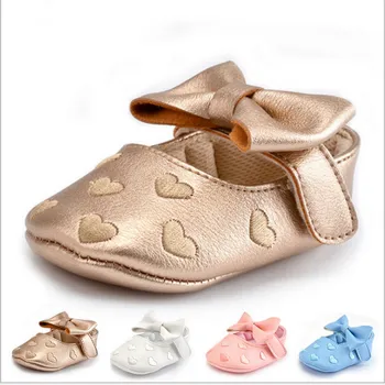 

Baby Shoes Little Girl Shoes PU Leather Baby Boy Girl Casual Bowknot Shoes Bow Fringe Soft Soled Non-slip Footwear Crib Shoes