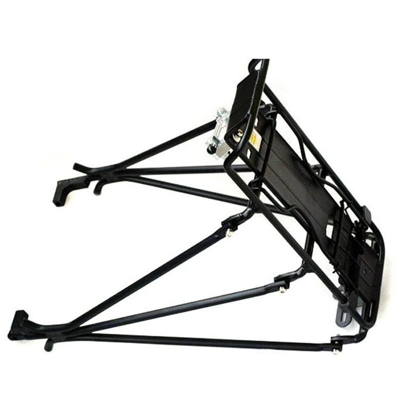 Quality Cycling MTB Aluminum Alloy Bicycle Carrier Rear Luggage Rack Shelf Bracket for Disc Brake/V-brake Bike Black | Спорт и
