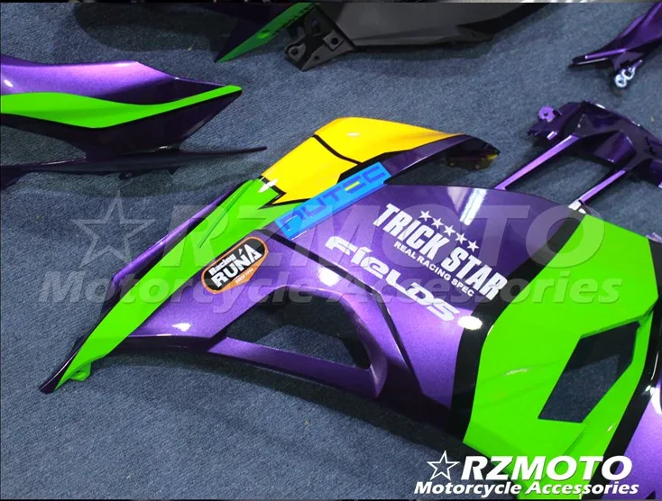 Лакированные мотоциклетные Обтекатели части для kawasaki Ninja400 EX400 все виды цветов № 3010