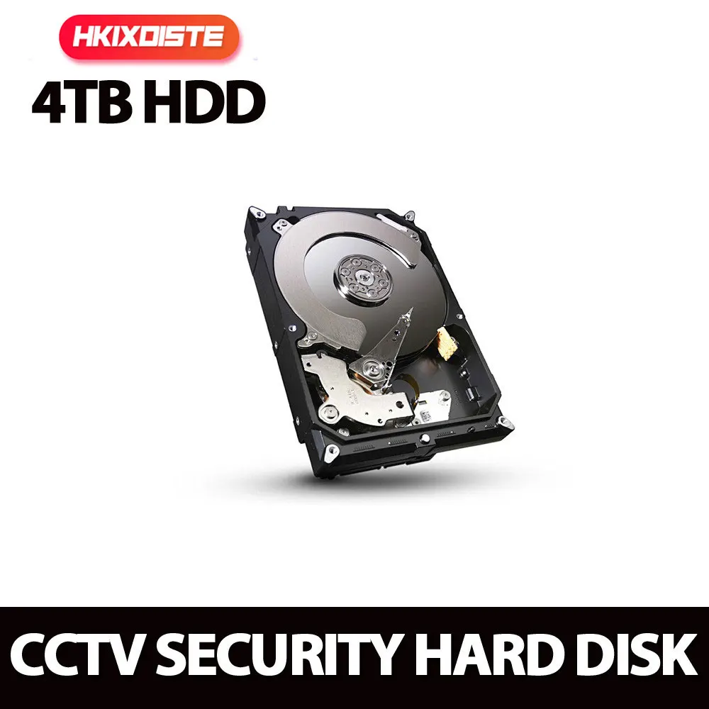 HKIDISTE 3.5 inch SATAIII Hard Disk Drive 4TB HDD 64MB 7200rpm for CCTV System DVR NVR Camera Surveillance Kits
