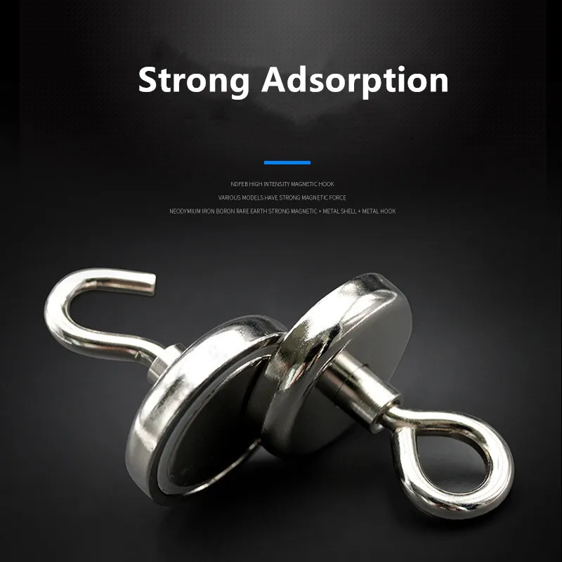 5Pcs Magnetic Hanging Hooks Strong Magnet Neodymium Strong Rare Earth magnet Hanger for Home Kitchen Wall Hook