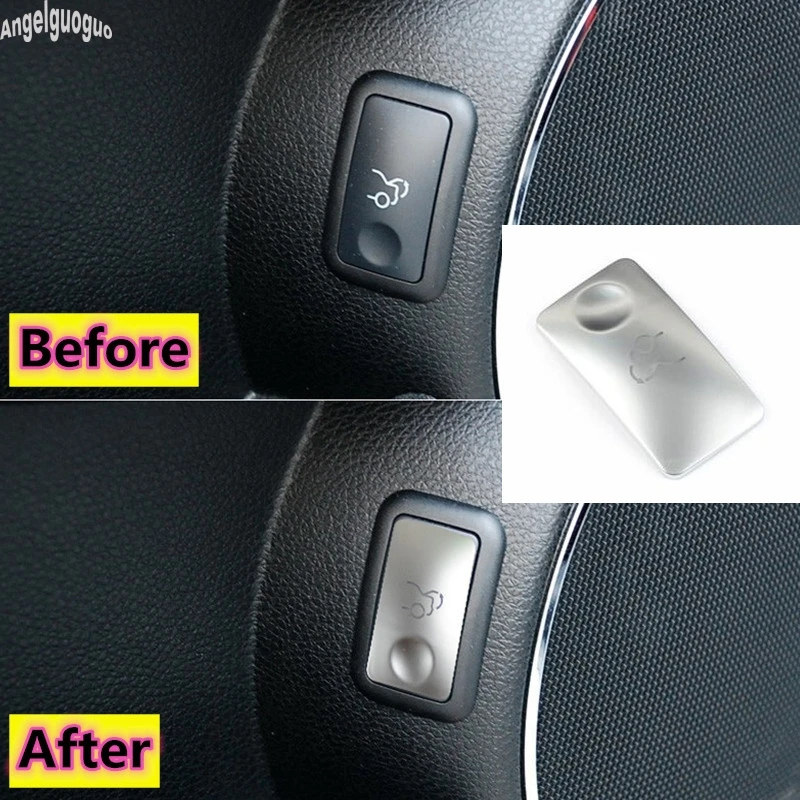 For Mercedes Benz W204 C Class 2007-2014 Interior Automotive Modified Car inner trunk switch decoration button cover trim sequin