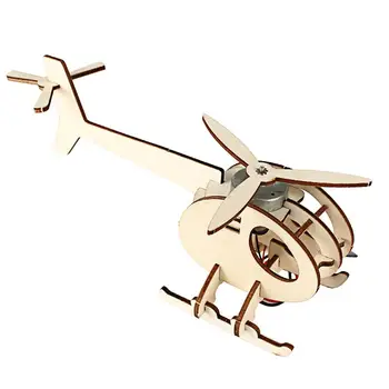 

Mini Solar Plane Assembled Toy Kids Educational Science Experiment DIY Gift