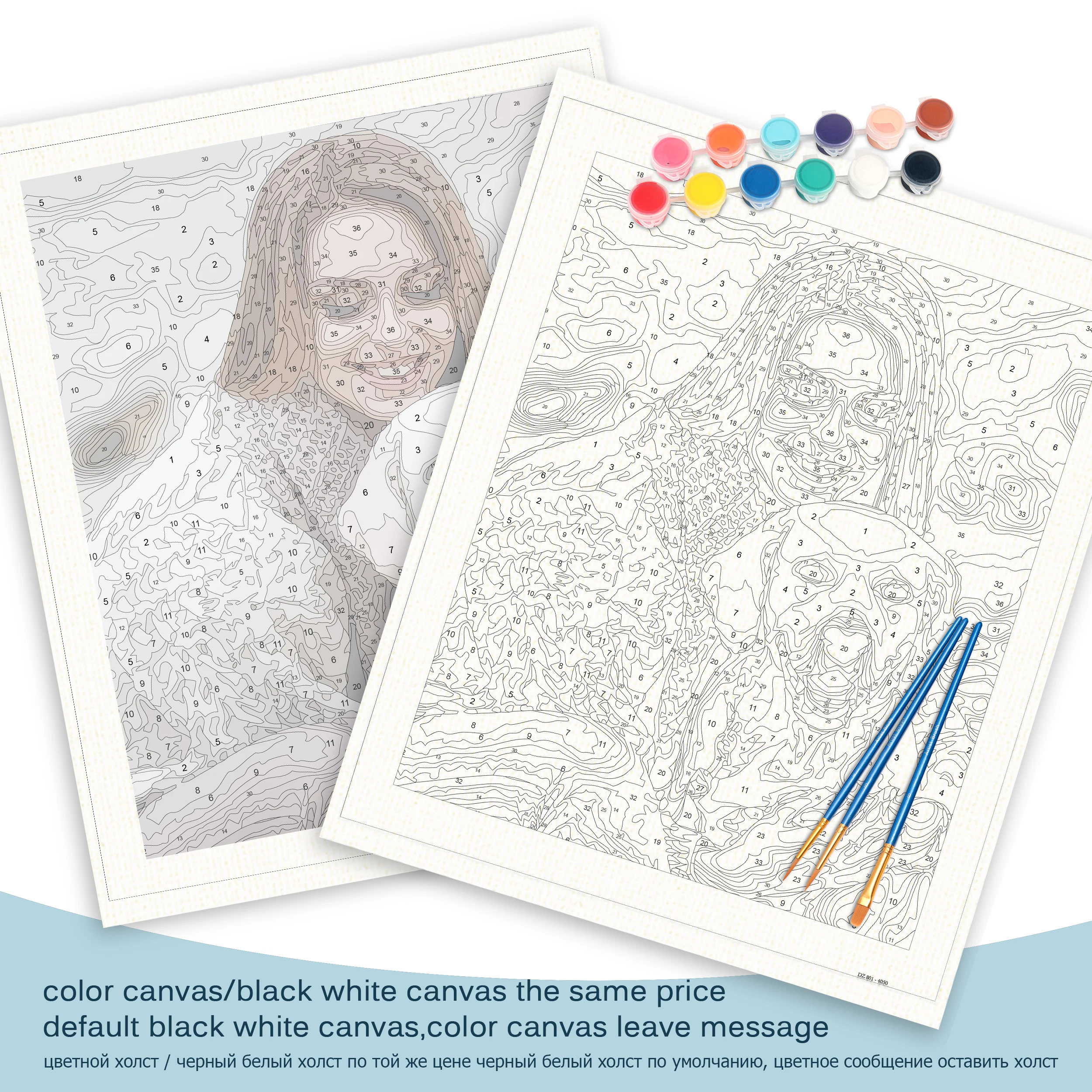 Personality Photo Customized Your Own DIY Oil Painting By Numbers Picture Drawing Canvas Portrait Wedding Family Children Photos