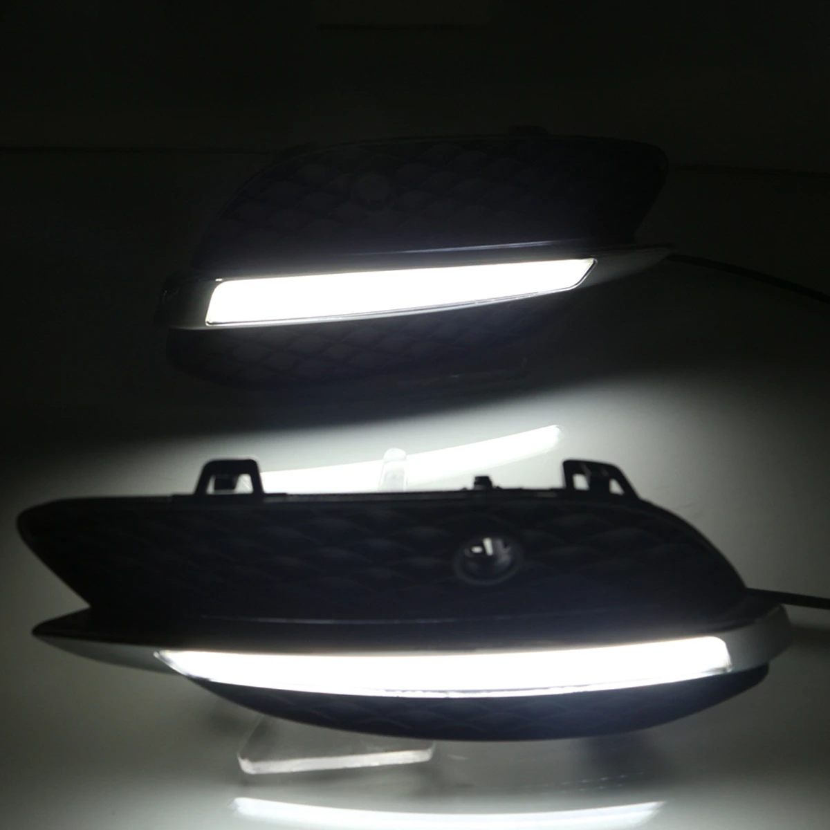 2 шт. для Mercedes Benz GLC X205 2015 2016 LED DRL дневные ходовые огни дневной свет желтый