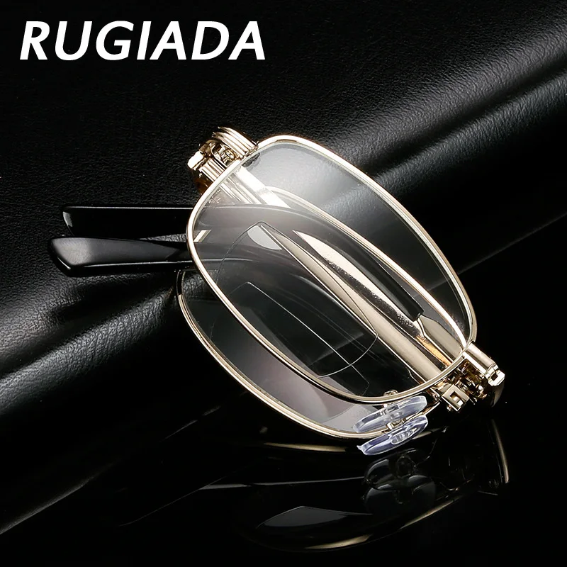 RUGIADA сплав анти-УФ Складные очки для чтения мужской и женский оптический компьютерные очки для дальнозоркости диоптрий 1,0-4,0 RA5027