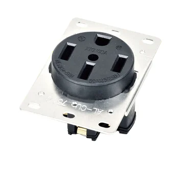 

50A 125V-250V Industry Power US Plug Four-hole Socket Industry Power Socket