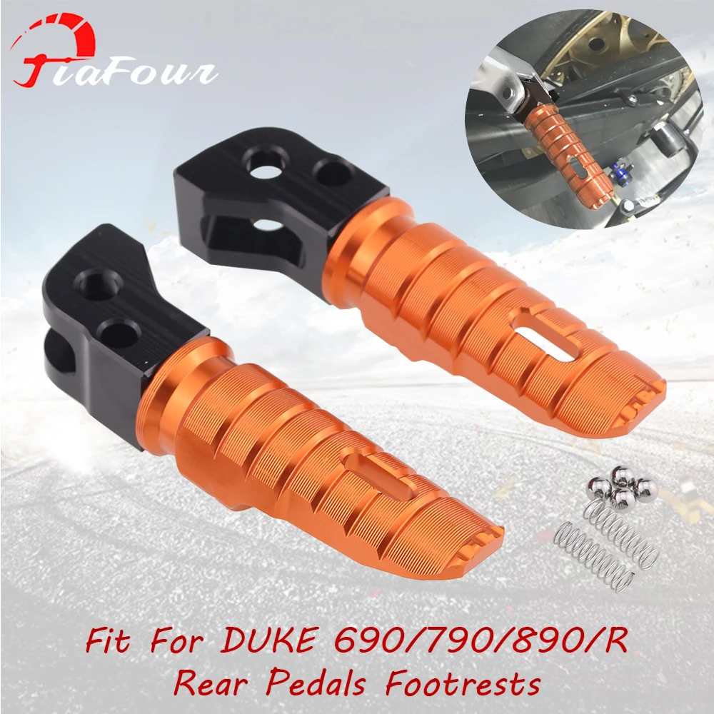 Fit 890 Duke Duke R 2021 Per 690 Duke R 12-17 790 Duke R 18-21 Poggiapiedi Pedane Poggiapiedi Pioli Pedali Posteriori Set Parti