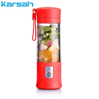 

One Touch USB Rechargeable Juicer Portable Mini Juice Machine Multi-functional Smoothie Blender With 6 Stainless Steel Blade