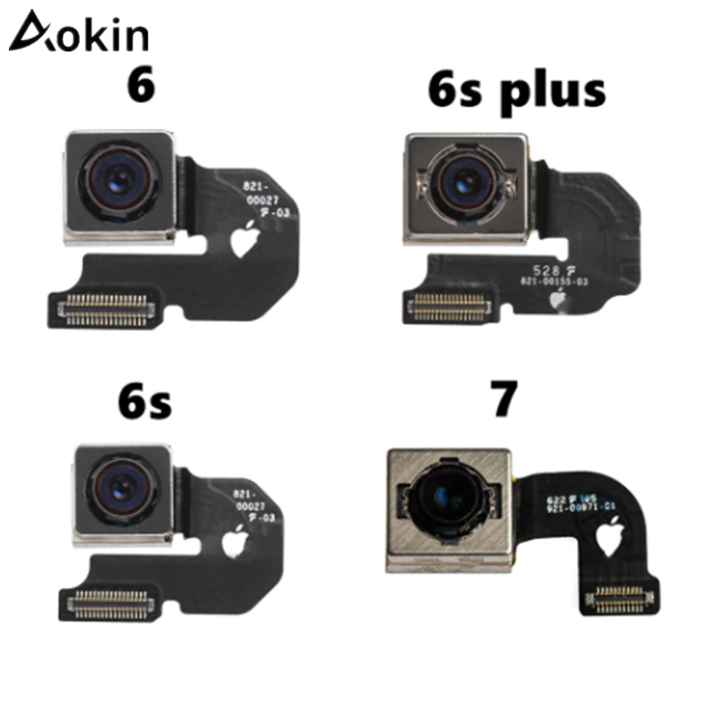 

Aokin New Back Camera Rear Main Lens For iphone SE 6 6 Plus 6S 6S Plus 7 7 Plus 8 8 Plus X Flex Cable Ribbon Tested OK 100%
