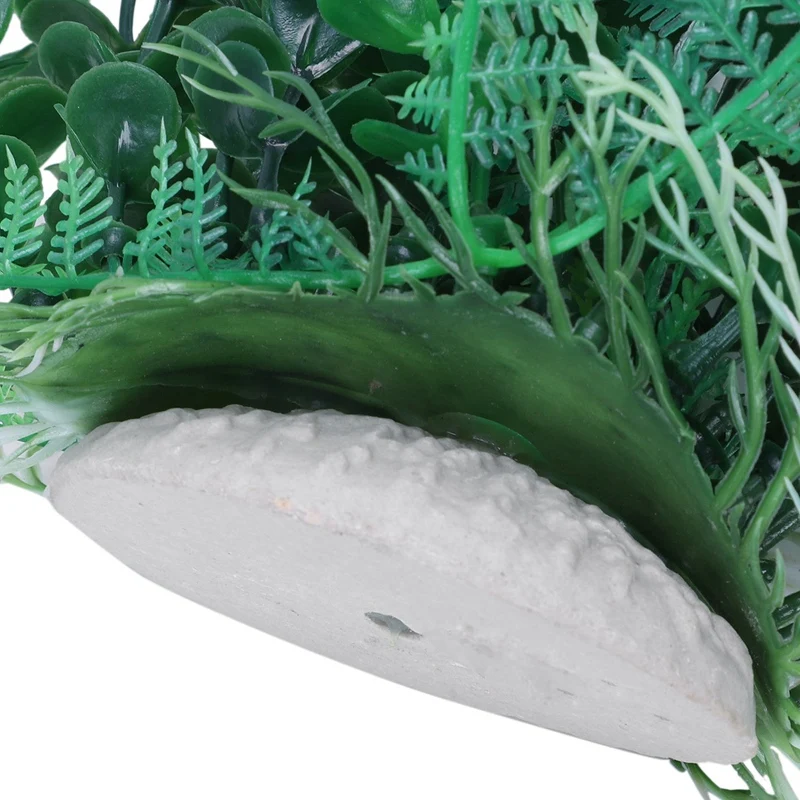 40 см аквариум aquascaping зеленое искусственное растение с керамической основой