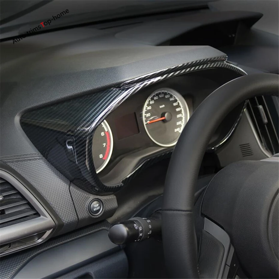 Yimaautotrims внутренняя панель приборной панели, рамка для экрана, накладка ABS, подходит для Subaru Forester /матовая/углеродное волокно