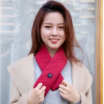 

5W Electric Heating Scarf Scarves Fleece Cosy Warm Scarf Shawl Heating Winter Blanket usb Rechargeable Scarf For Smart Home Life