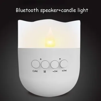 

Mini Bluetooth Speaker Wireless Portable Speakers with Candle Light Handsfree TF Stereo Music surround Outdoor Speakers #YL10