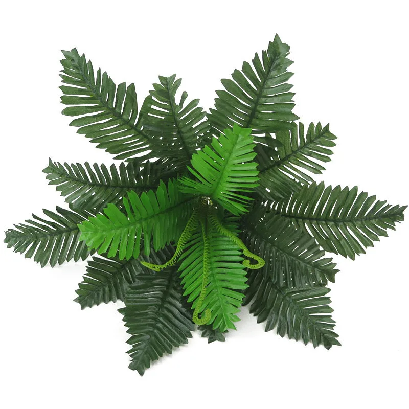 1 Pcs Simulation Plant 18 Heads Plastics Fake Green Leaves Home Room Decoration Home Decor