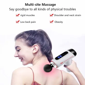 

4 Heads Massage Gun Deep Muscle Massager Exercising Relaxation Slimming Shaping Pain Relief Workout Fitness Equipment Hot Sale
