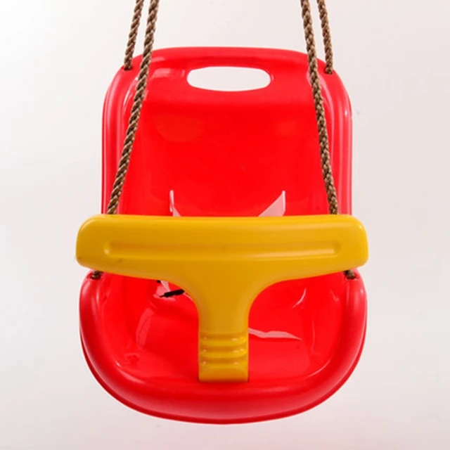 3 in 1 Indoor and Outdoor Children's Safety and Health Swing Children Toys Baby Seat Swing High Back PE Plastic Basket Fun Game 1
