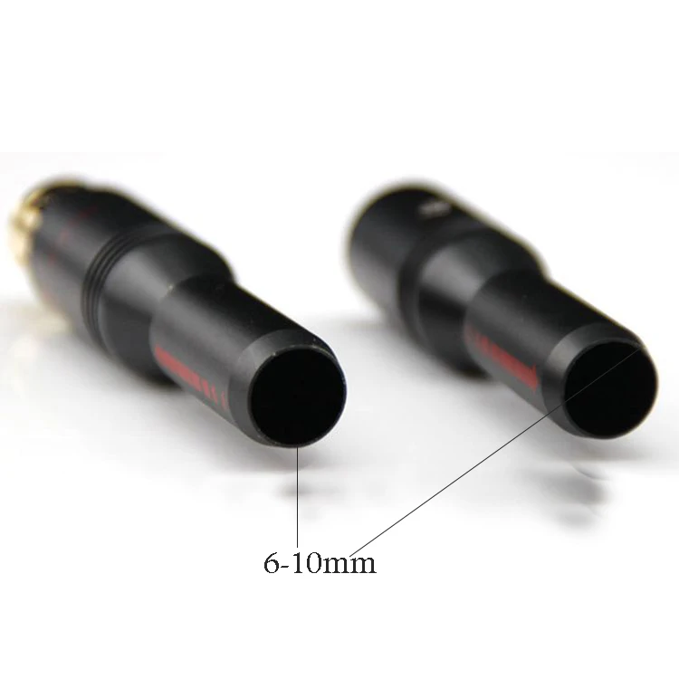 Gold-plated XLR to XRL Connector 3 Pin Female or Male Balance Plug 6-10mm