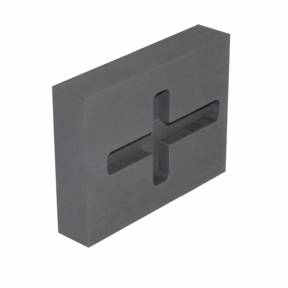 1.2 Troy Ounce Cross Gold Graphite Ingot Mold for Melting Casting Refining