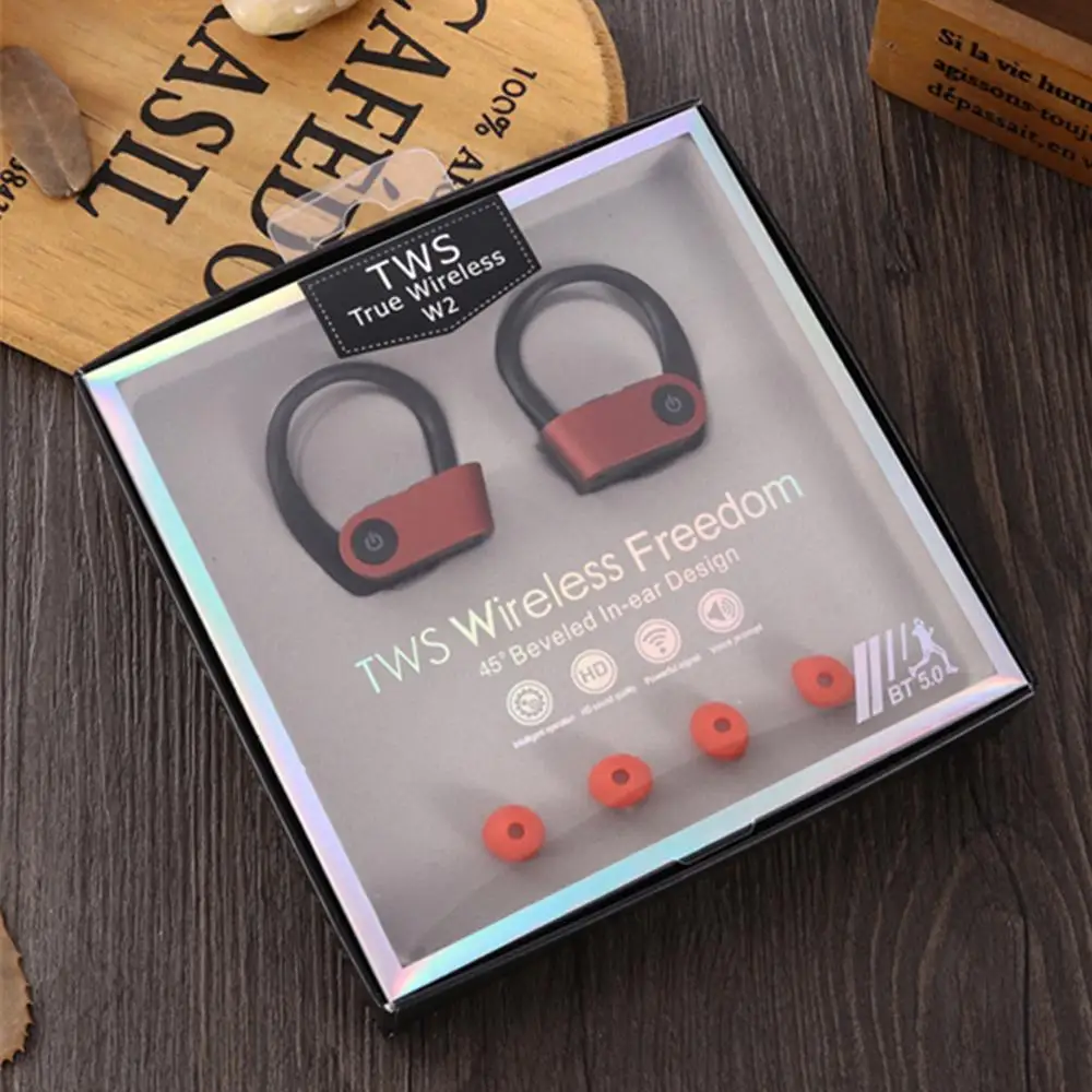 Bluetooth TWS2 Беспроводная стереогарнитура 5,0 бинауральные спортивные наушники высокое качество звука