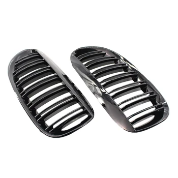

1 Pair ABS Chrome Inserts Mesh Grille Trim Cover for BMW E63 2004-2010 Car Accessories