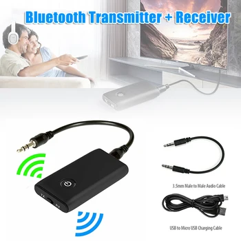 

2 In 1 Bluetooth 5.0 Transmitter Receiver Wireless Audio 3.5mm Jack Aux Adapter LHB99