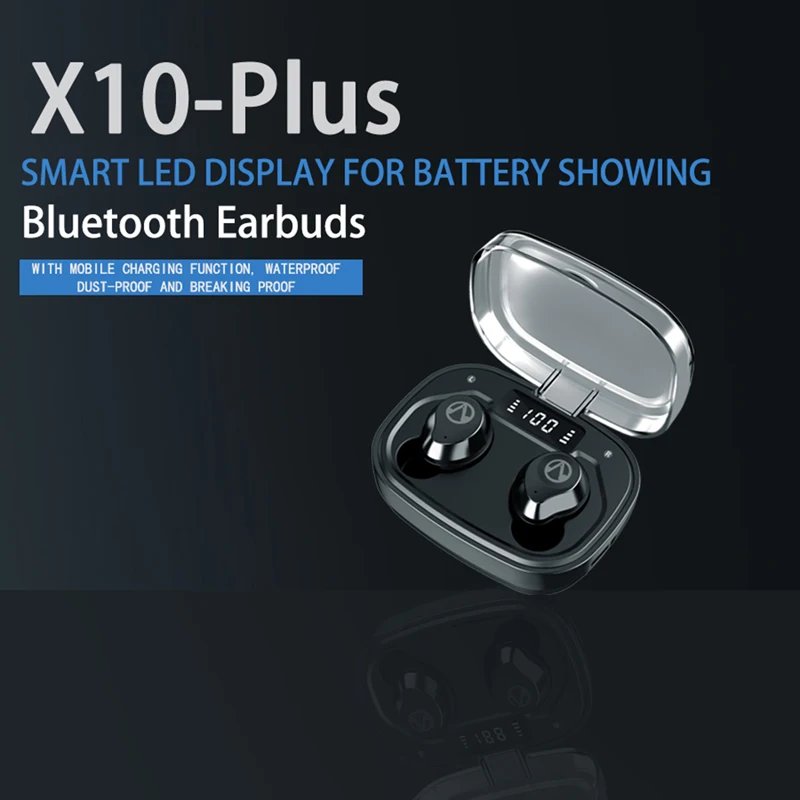 X10Plus, Bluetooth 5,0, наушники, сенсорные, мини, TWS, наушники, водонепроницаемые, настоящая, беспроводная, с шумоподавлением, гарнитура для смартфонов, iphone