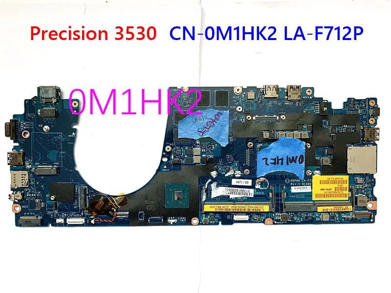

Working for Dell Precision 3530 Notebook Motherboard CN-0M1HK2 0M1HK2 M1HK2 I/o Boards LA-F712P DDP81 mainboard Tested ok