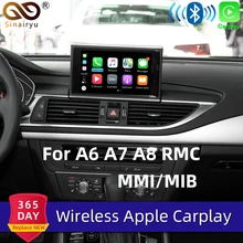 Sinairyu WiFi беспроводной Apple CarPlay для Audi A6 C7 2012- MMI RMC маленький экран 6," 7" OEM Модифицированная Поддержка камеры заднего вида