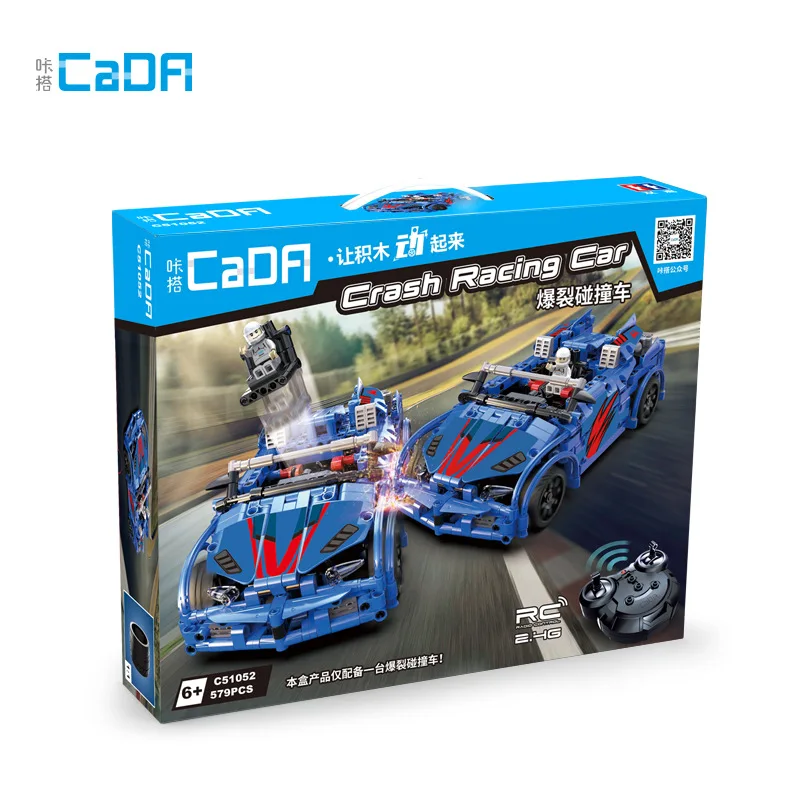 

Crash Racing Car building block car burst collision car sports car C51052 model DIY RC building blocks toys Christmas gifts