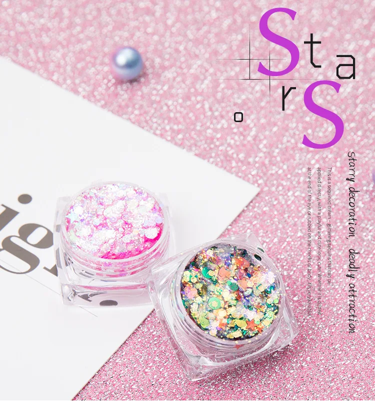 26 Colors Glitter Eyeshadow Powder Rainbow Gold Silver Pink Flake Long Lasting Waterproof Face Body Makeup seuqins gel