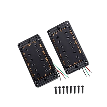 

2pcs/set Guitar Sealed Humbucker Pickups Black Pick-ups Dual Coil with mounting screws for LP Electric Guitar